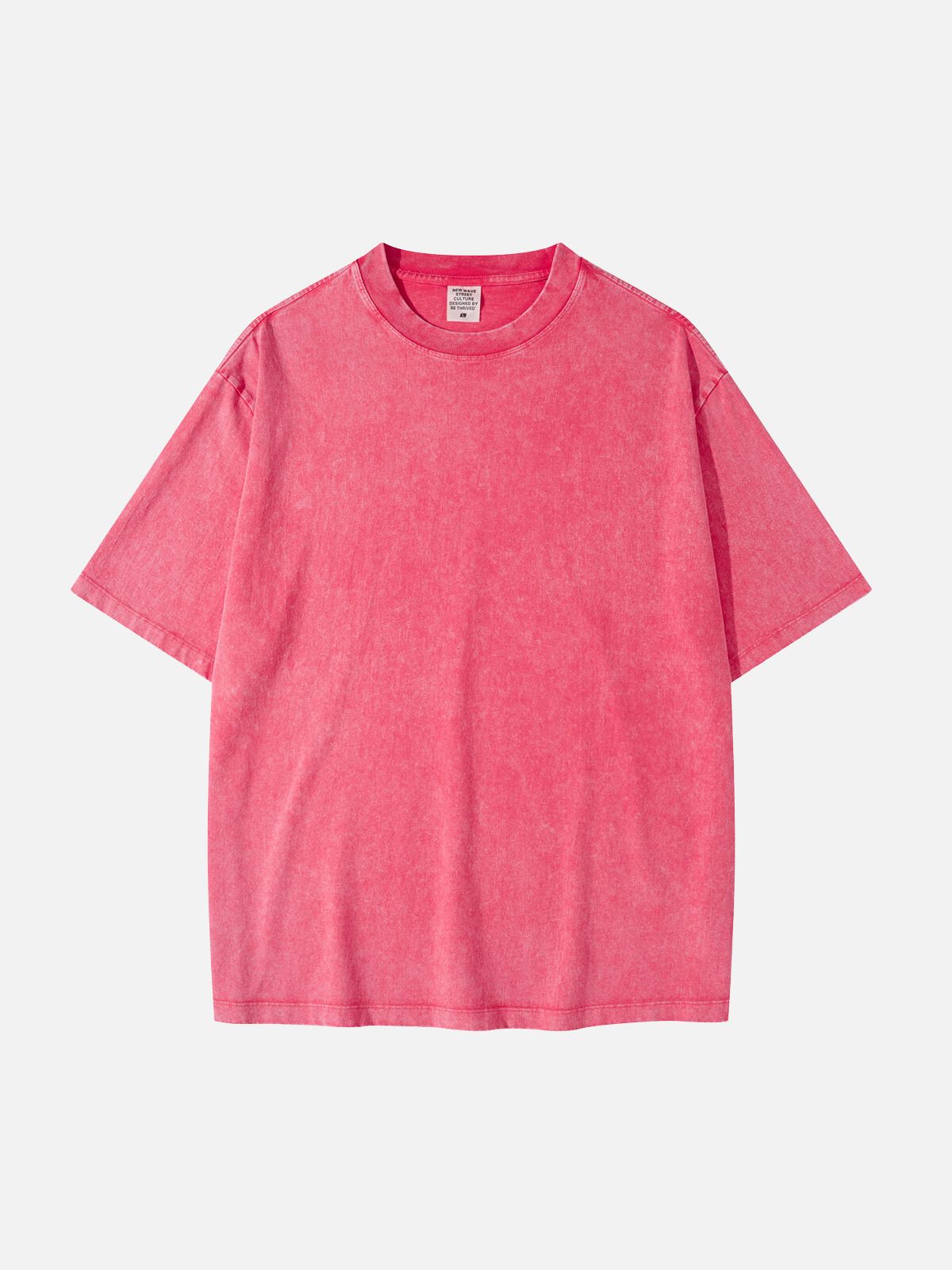 WASHED - Oversized Basic T-Shirt Pink | Teenwear.eu