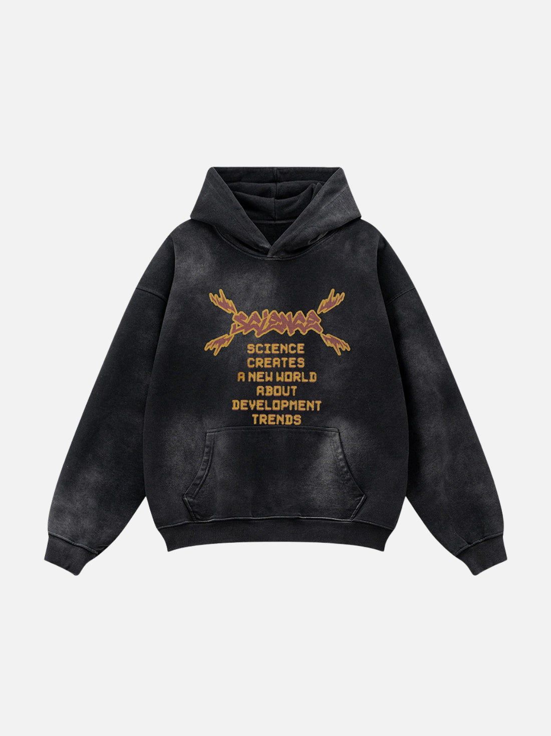 CREATES - Oversized Print Hoodie Black | Teenwear.eu