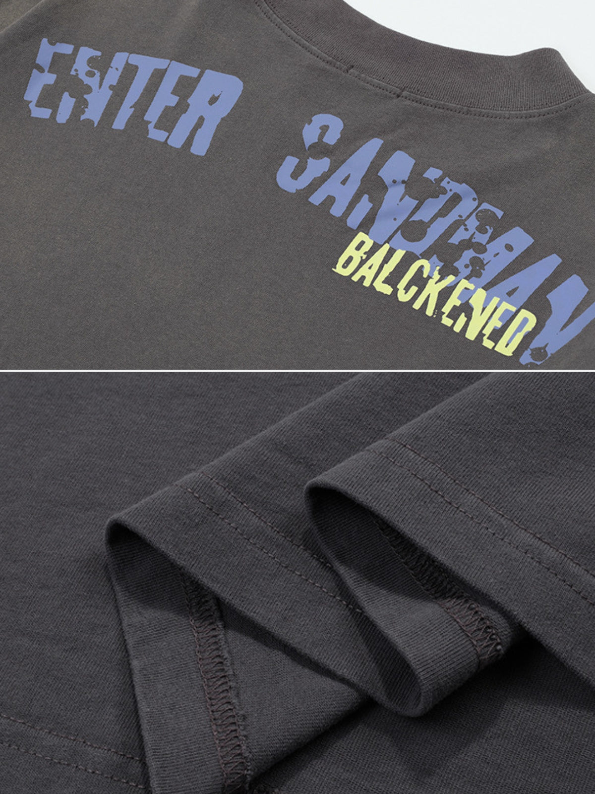 BALCKEND - Oversized Print Long Sleeved T-Shirt | Teenwear.eu