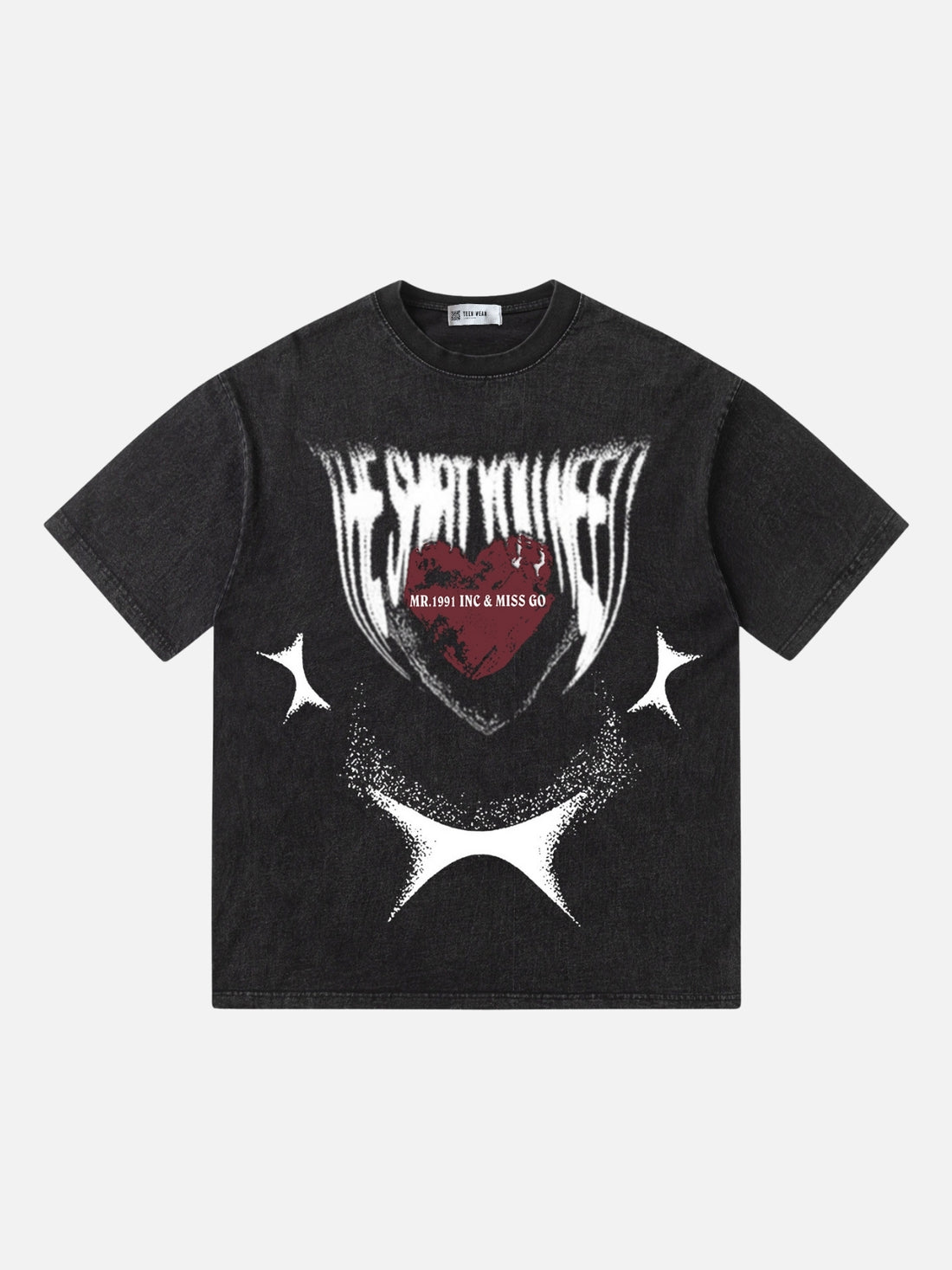 MISS GO - Oversized Print T-shirt Brown | Teenwear.eu