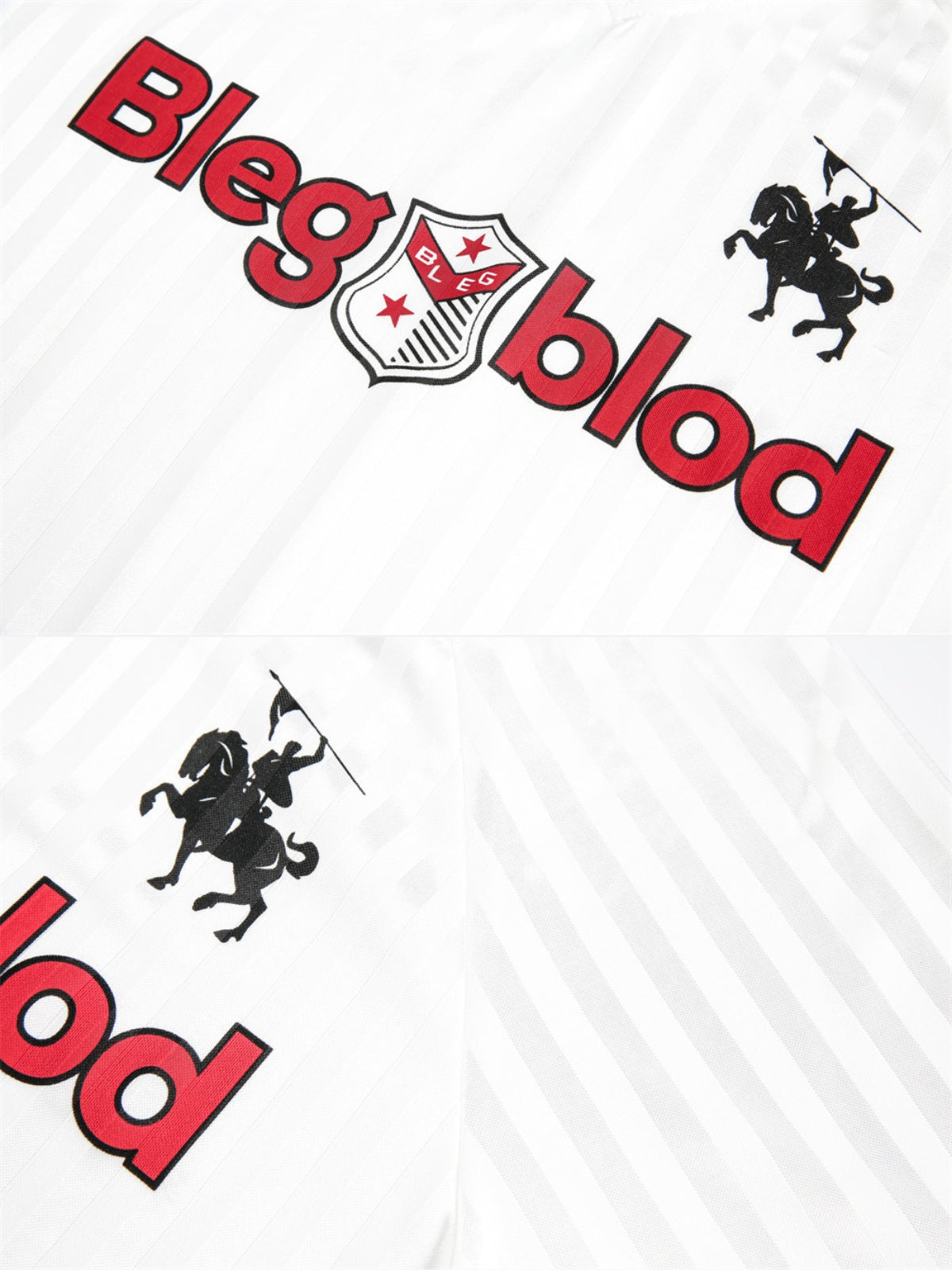 BLEGBLOD - Oversized Print Long Sleeved Polo Jersey | Teenwear.eu