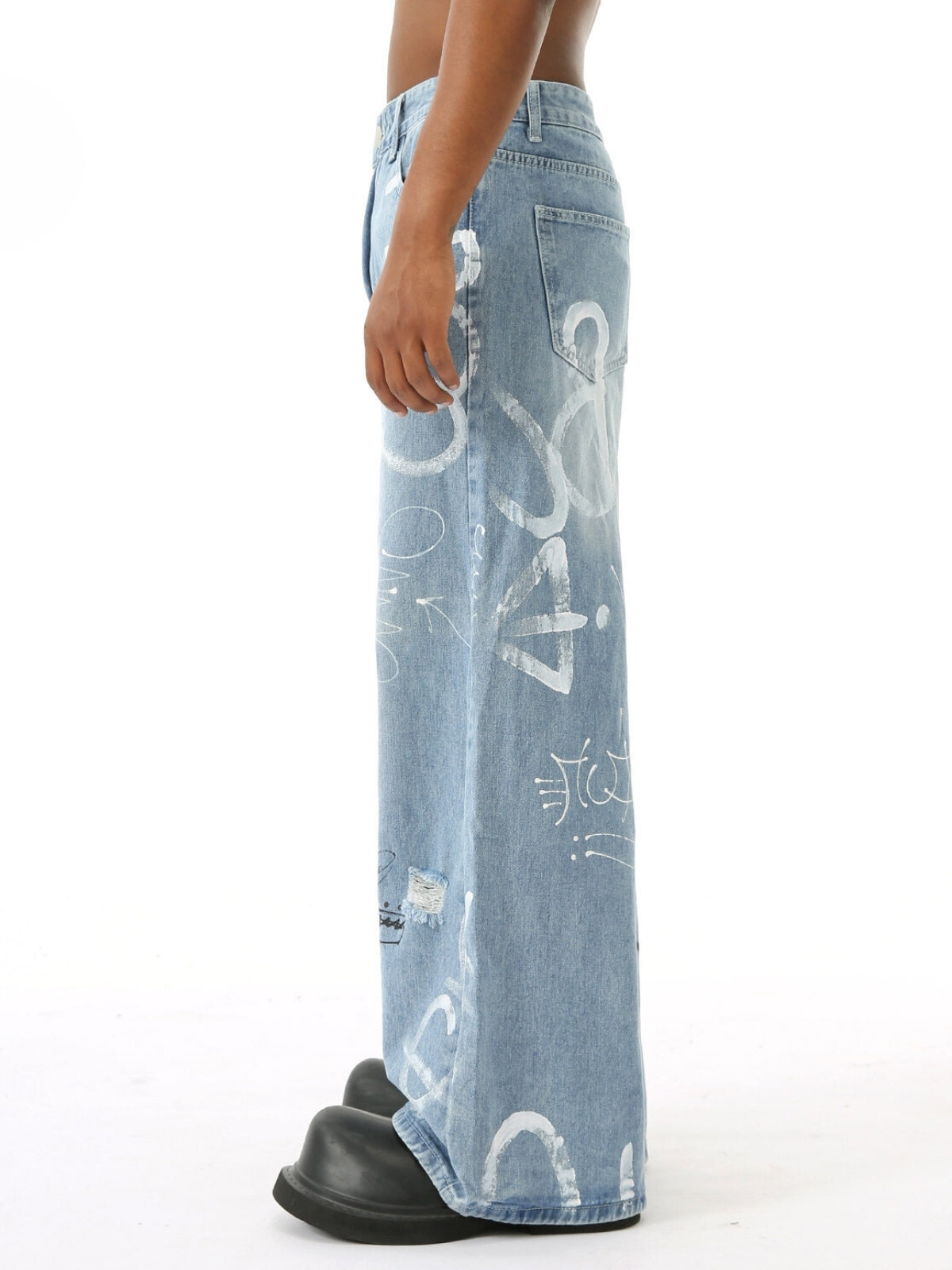 FACEY - Baggy Graphic Jeans | Teenwear.eu