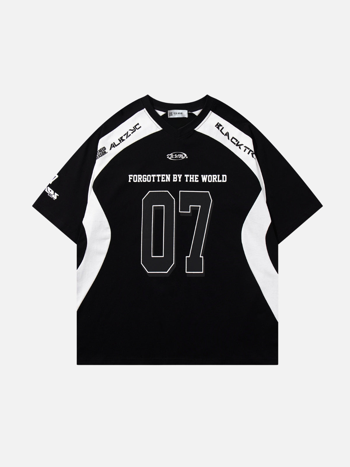 FORGOTTEN - Oversized Graphic Jersey T-Shirt Black | Teenwear.eu