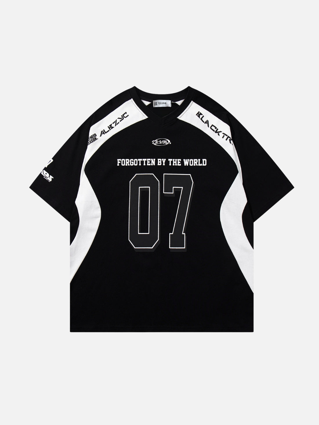 FORGOTTEN - Oversized Graphic Jersey T-Shirt Black | Teenwear.eu