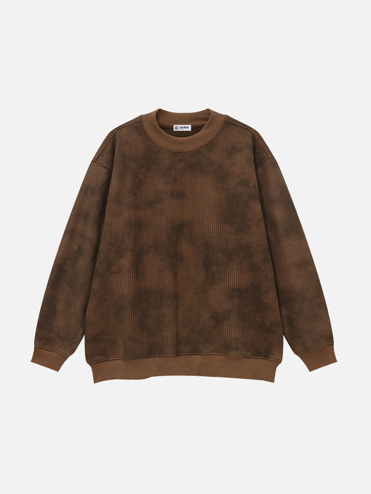 DZUSIK - Oversized Basic Sweater Brown | Teenwear.eu
