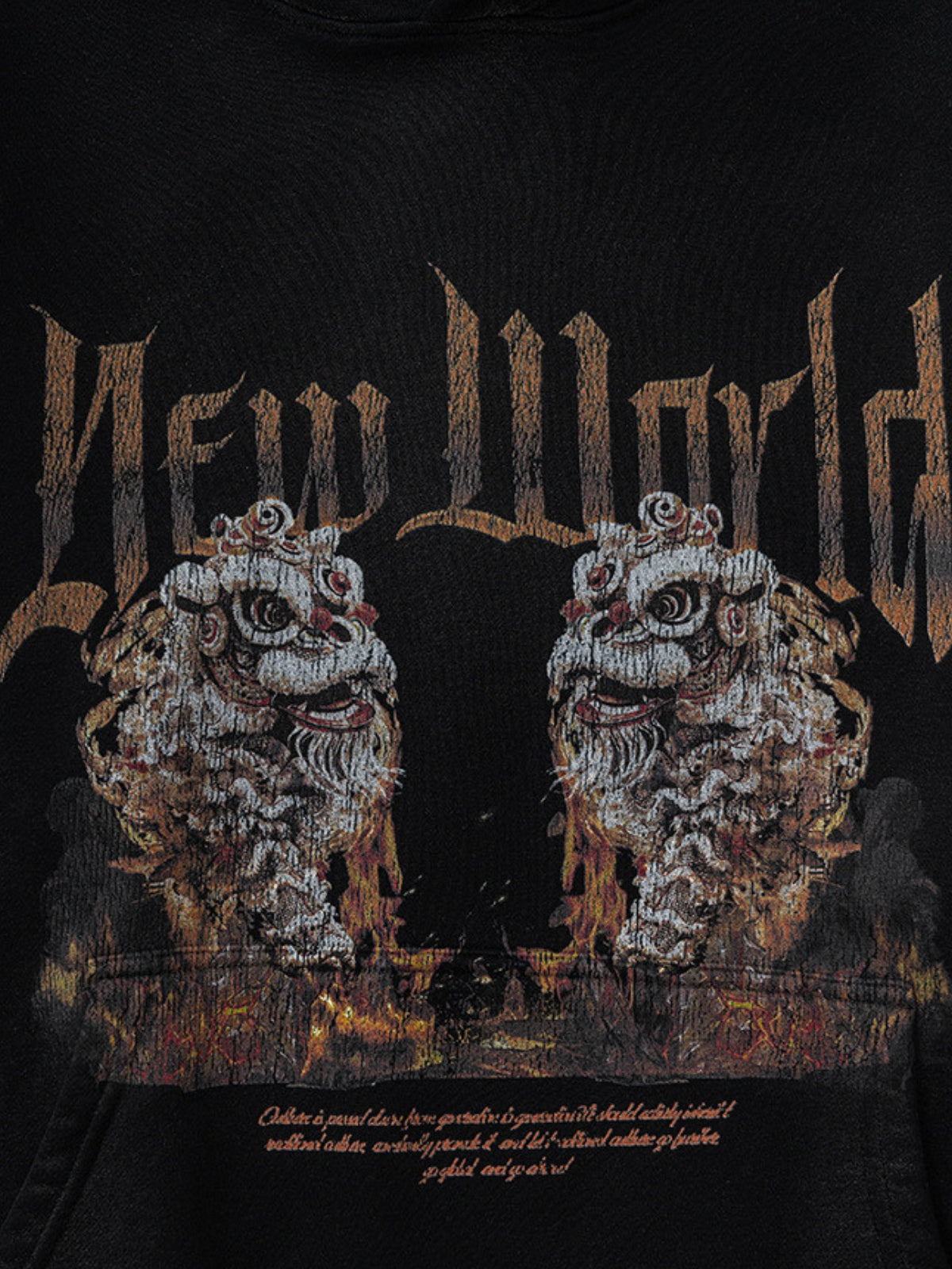 NEW WORLD - Oversized Print Hoodie | Teenwear.eu