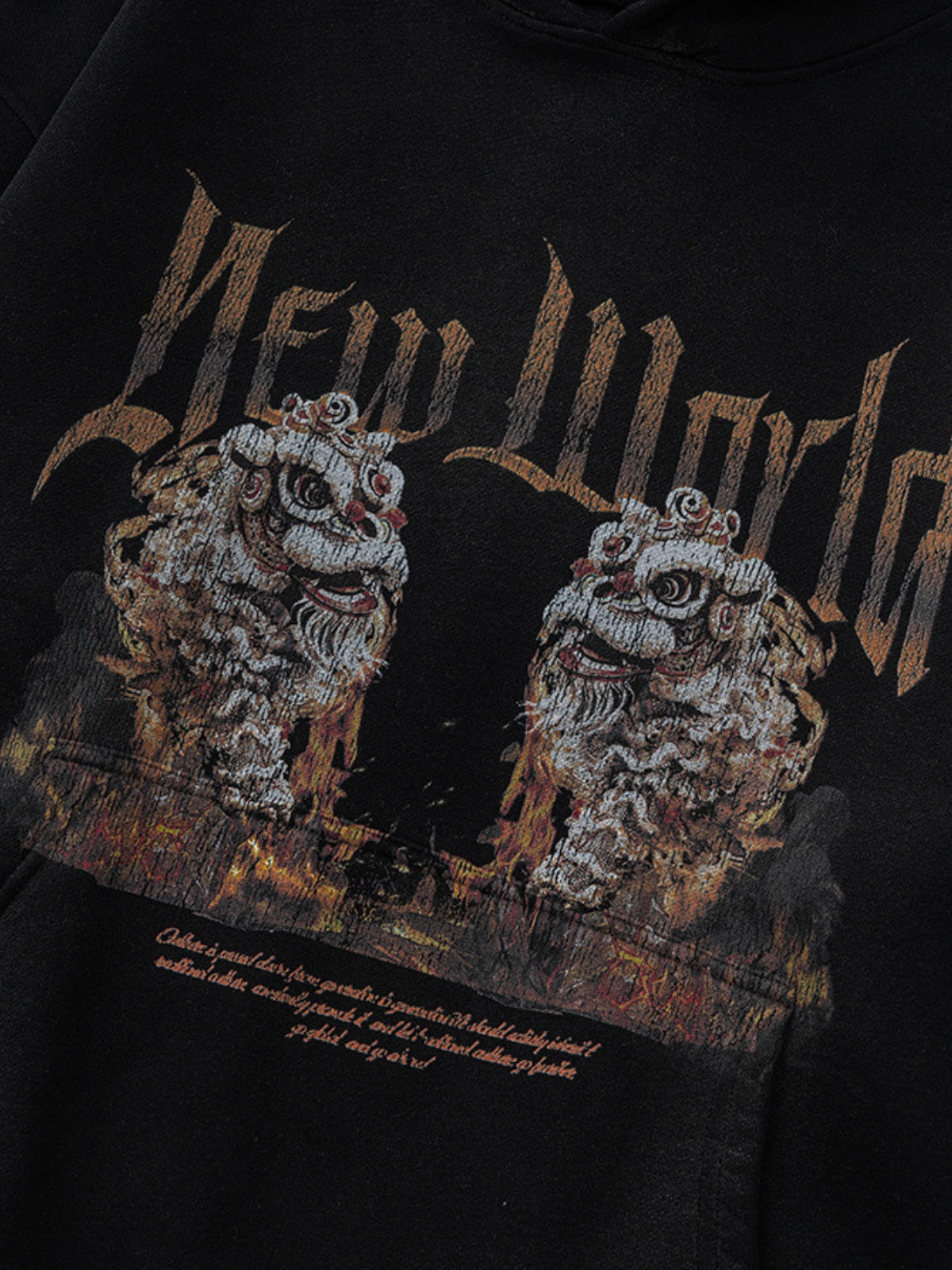 NEW WORLD - Oversized Print Hoodie | Teenwear.eu