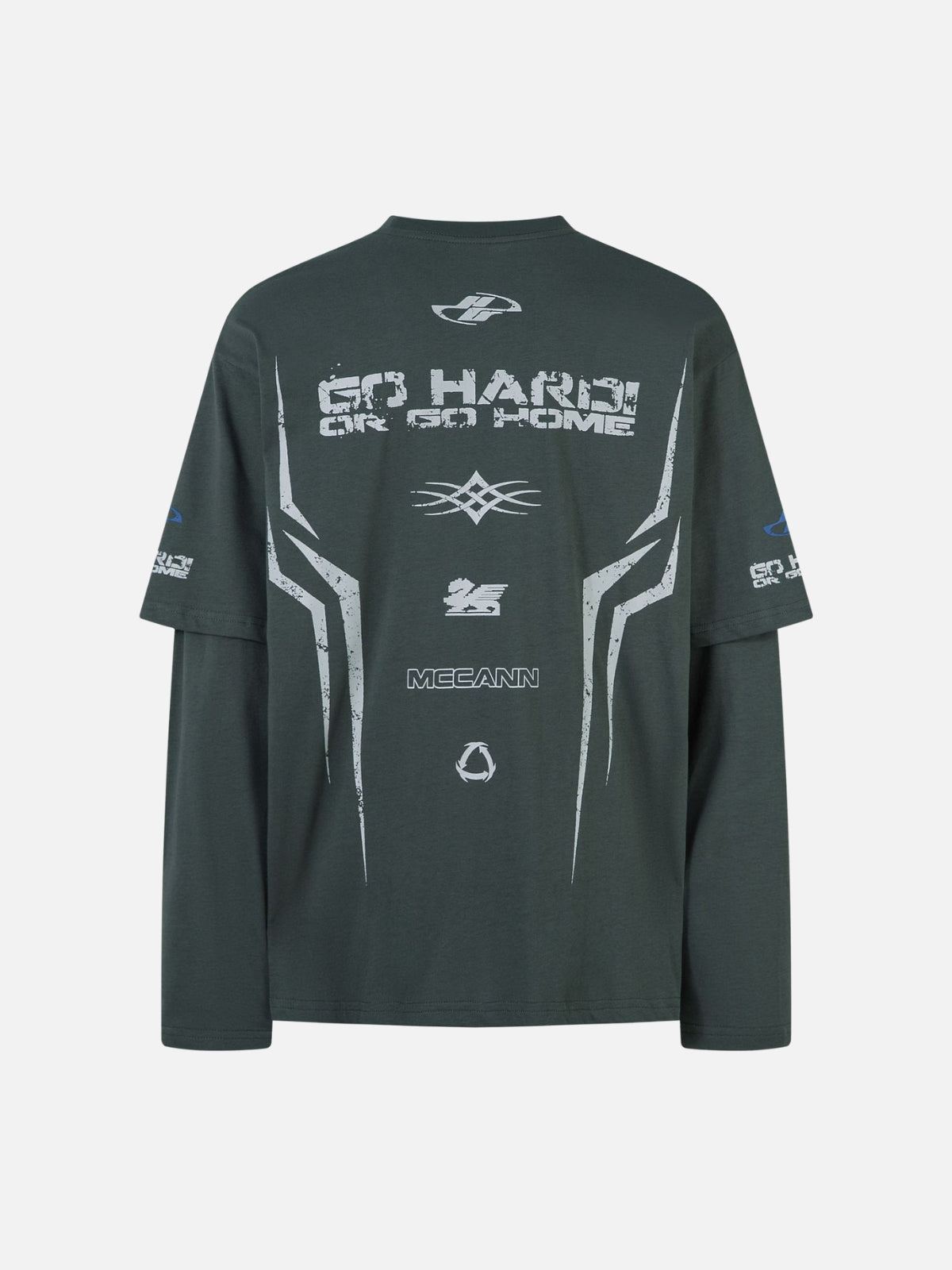 GO HARD - Oversized Print Long Sleeved T-Shirt | Teenwear.eu