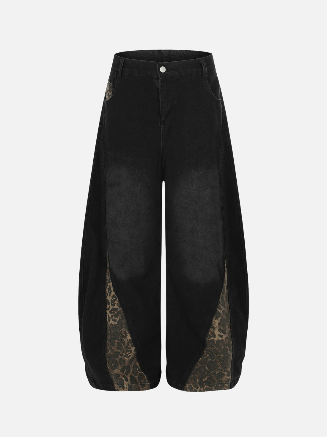 LEO DOWN - Baggy Embroidered Jeans Blue | Teenwear.eu
