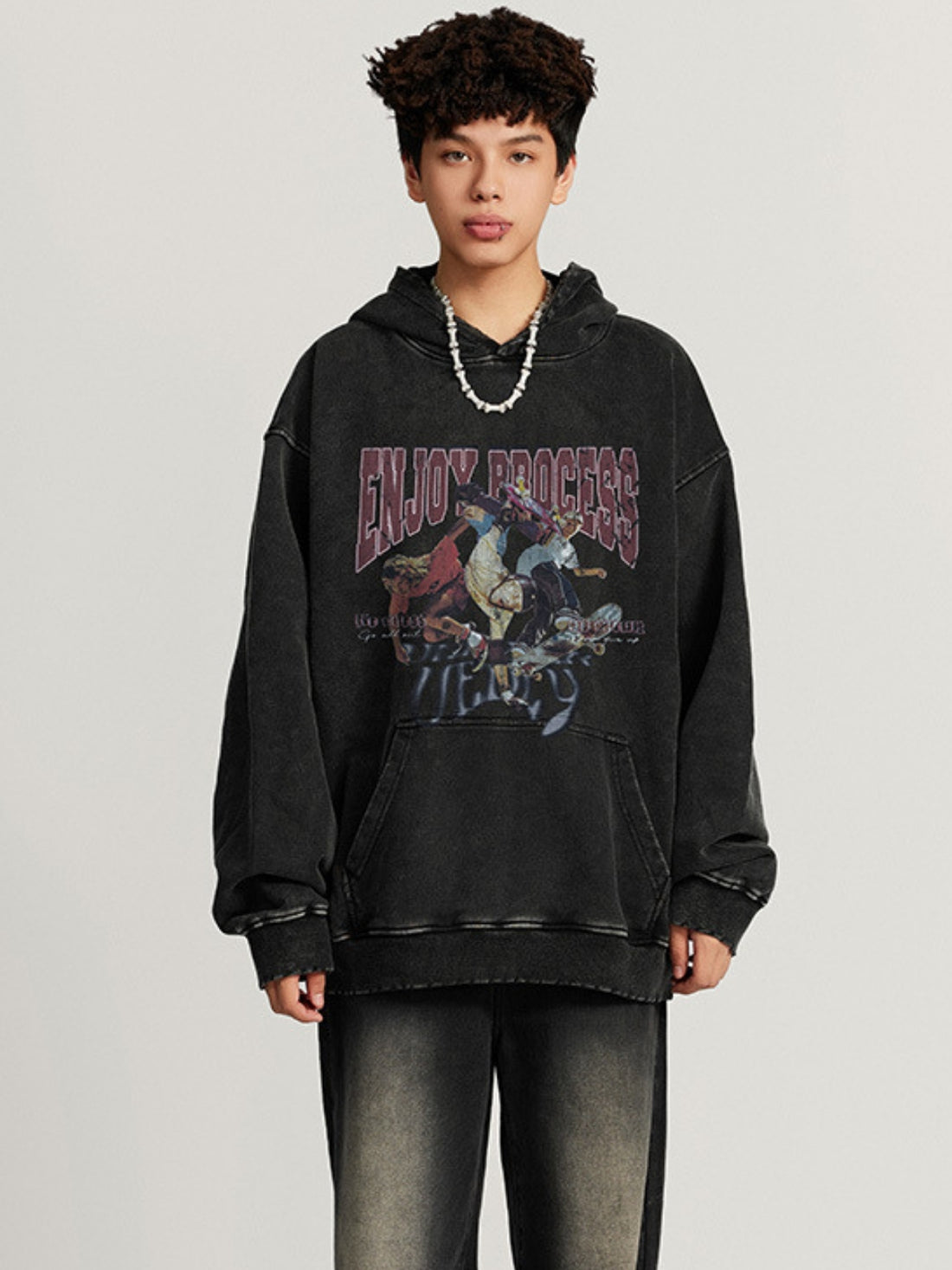 PROCESS - Oversized Graphic Hoodie | Teenwear.eu