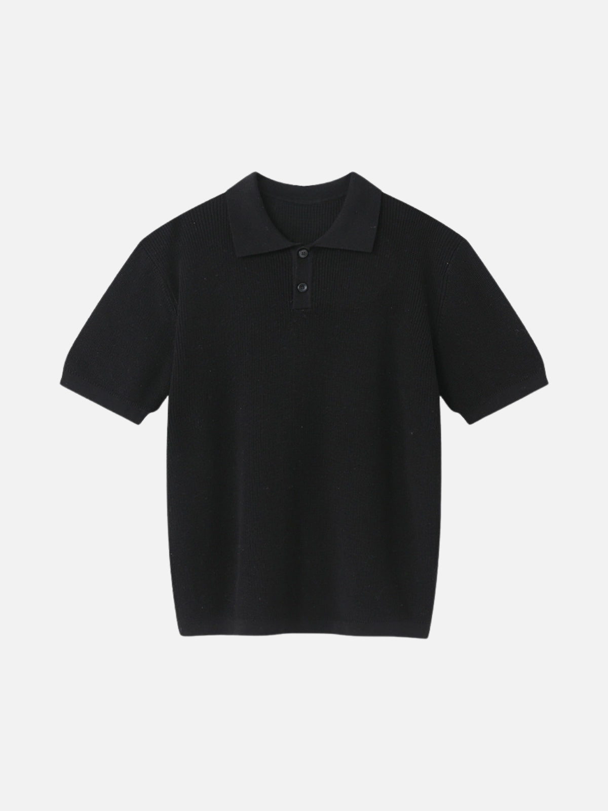 GOMB - Relaxed Basic Polo Shirt Black | Teenwear.eu