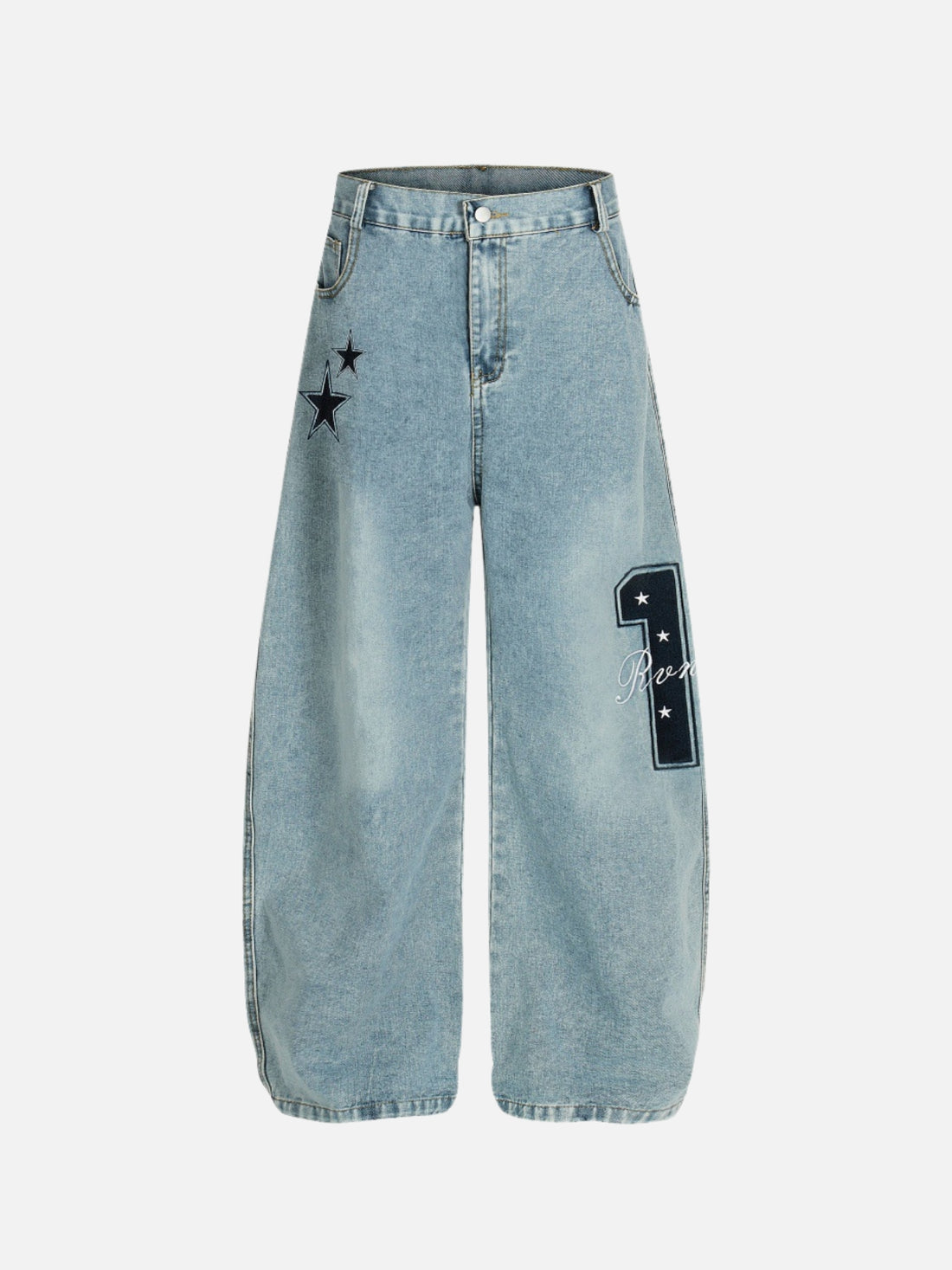 REDLINE - Baggy Graphic Jeans Light Blue | Teenwear.eu