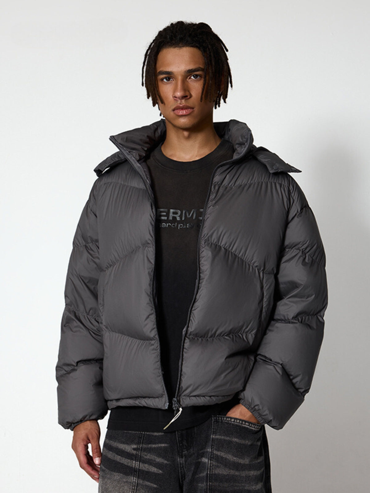 BASED - Puffer Premium Oversized Basic Jacket | Teenwear.eu