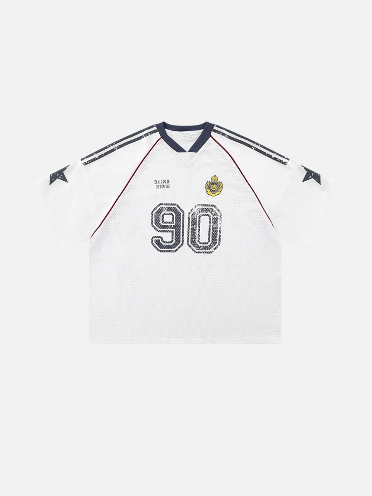 RIDGE - Oversized Graphic Jersey T-Shirt White | Teenwear.eu