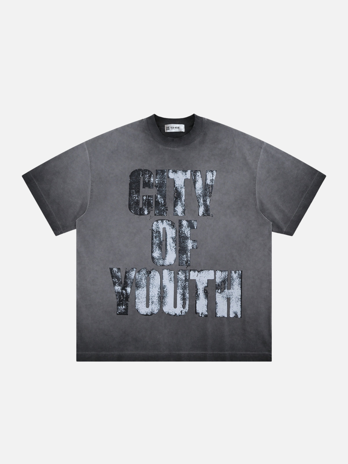 CITY OF YOUTH - Oversized Print T-Shirt Grey | Teenwear.eu