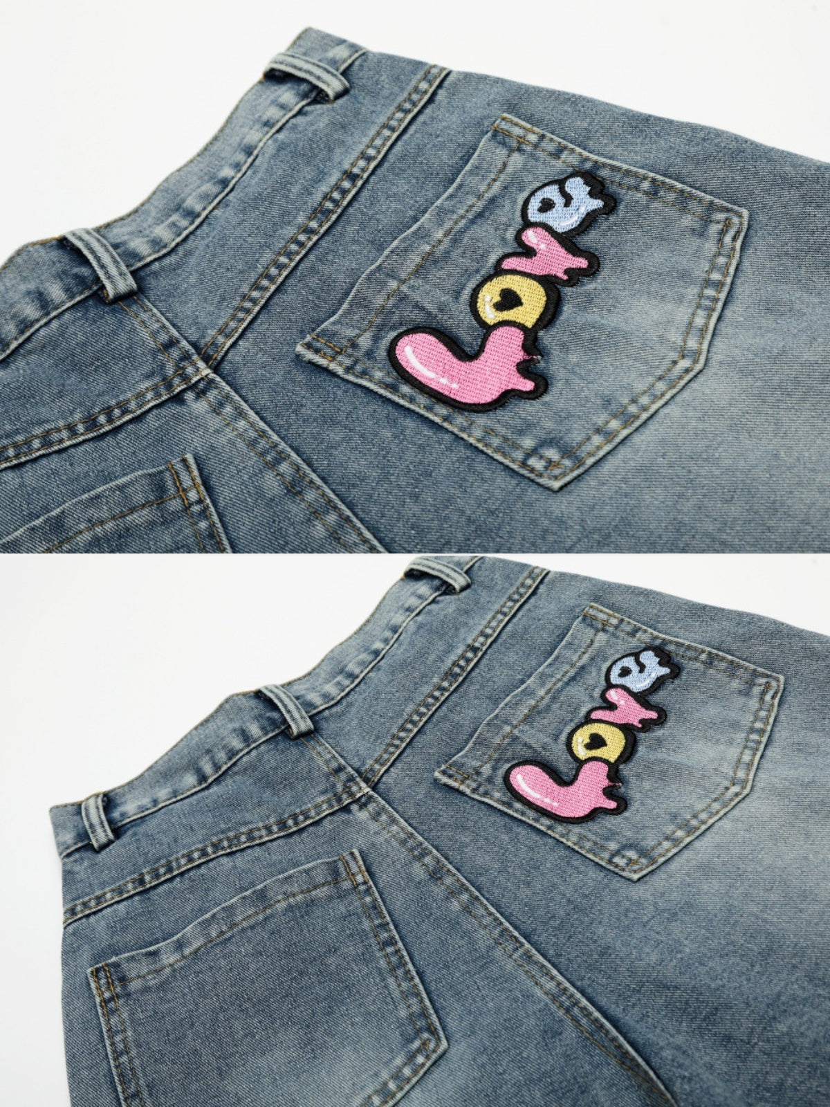 KITTIES - Baggy Embroidered Cargo Jorts | Teenwear.eu