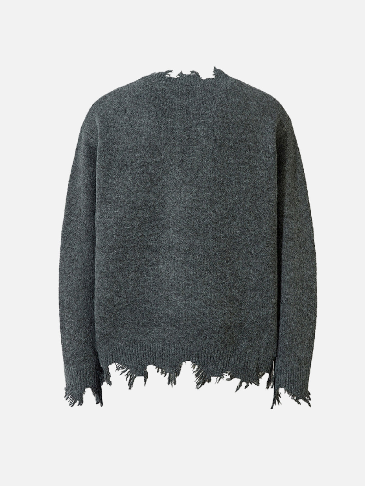 TOORNS - Oversized Basic Ripped Quarter Zip Sweater | Teenwear.eu