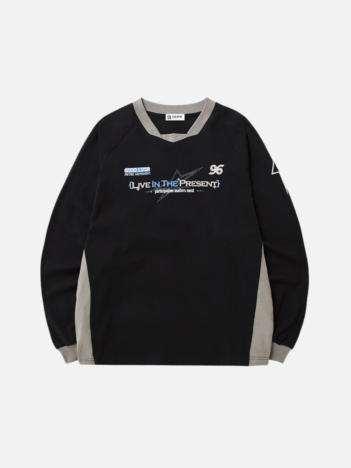 MATTERS - Oversized Graphic Long Sleeve T-Shirt Black | Teenwear.eu