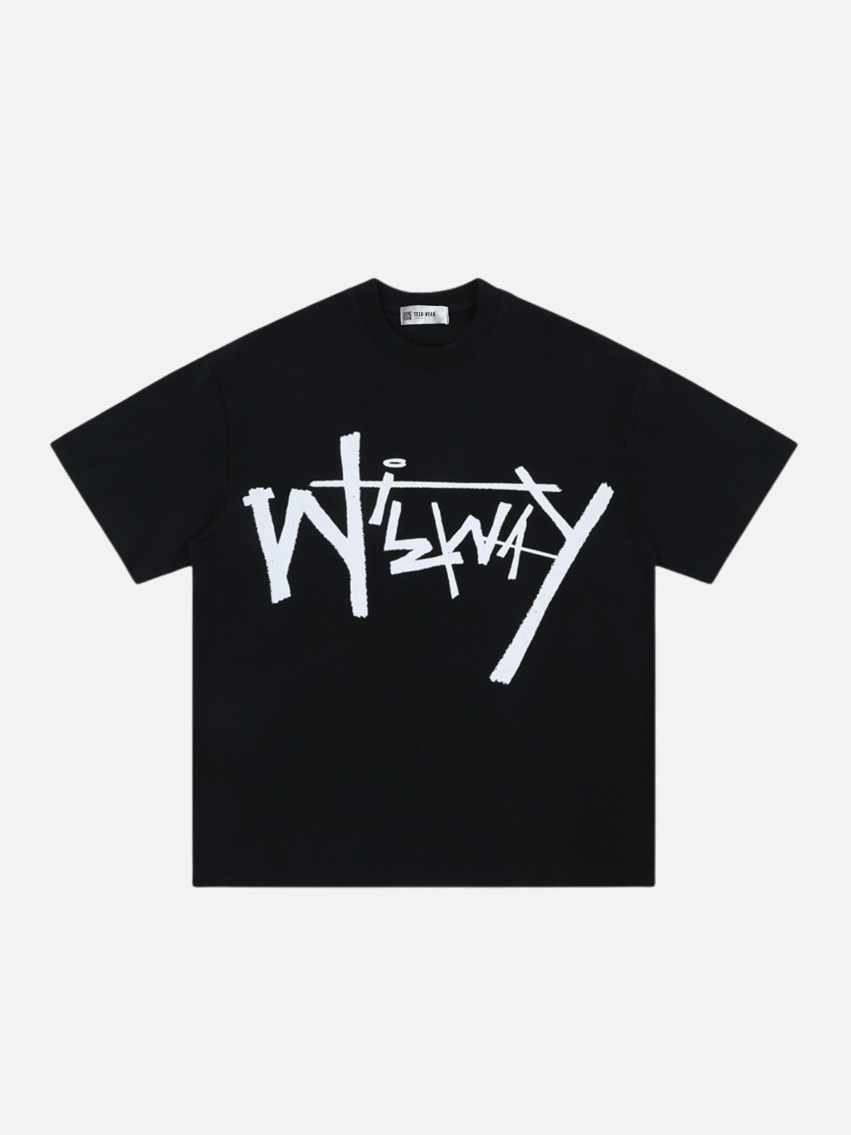 NEZWAY - Oversized Print T-Shirt Black | Teenwear.eu