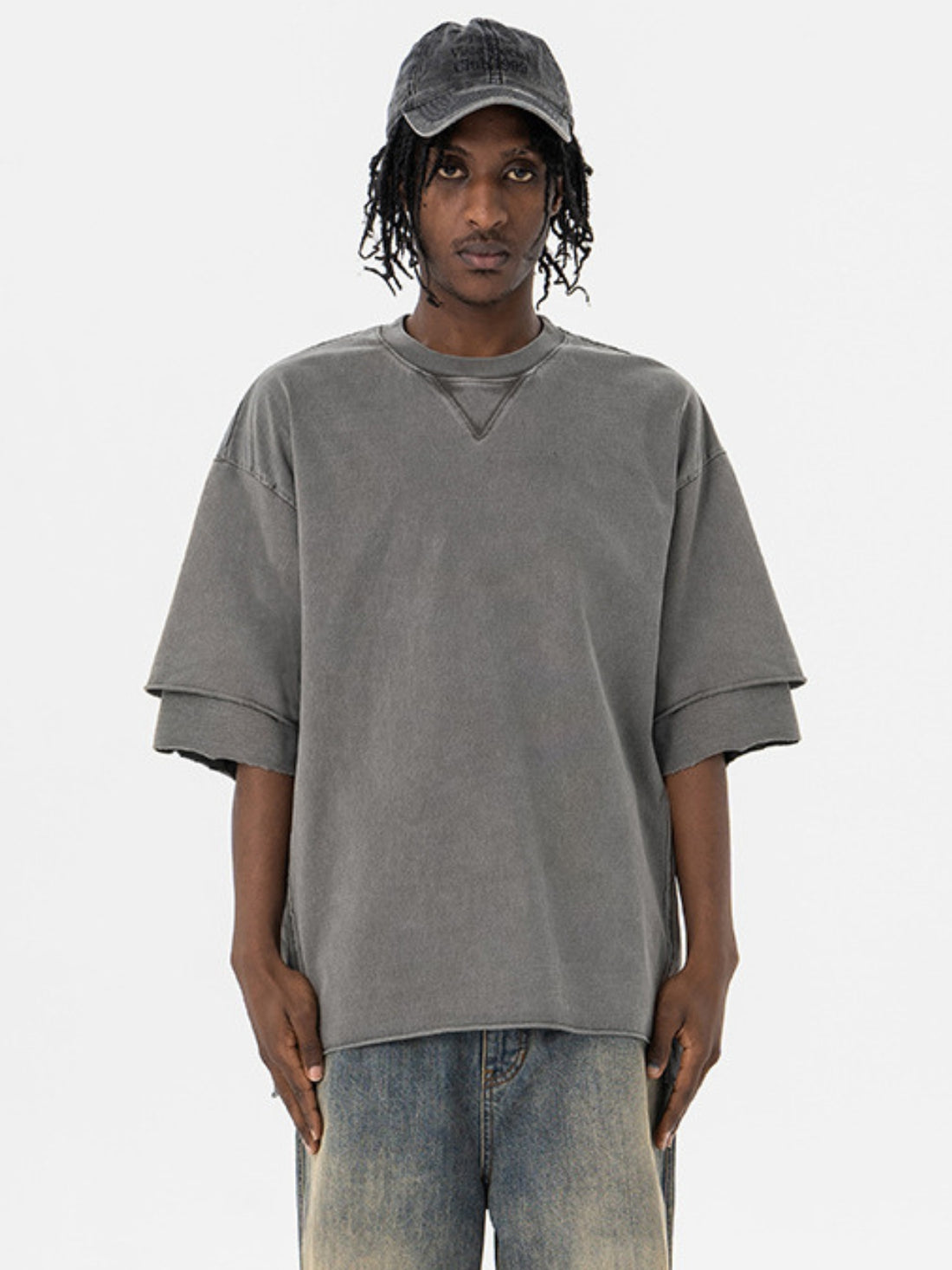 MANGOS - Oversized Basic Layered T-Shirt | Teenwear.eu