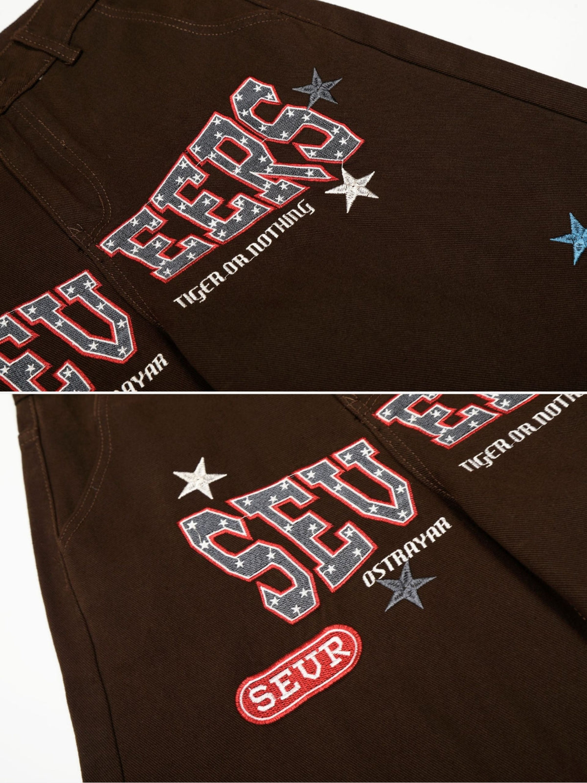 SEVEERS - Baggy Graphic Embroidered Jeans | Teenwear.eu