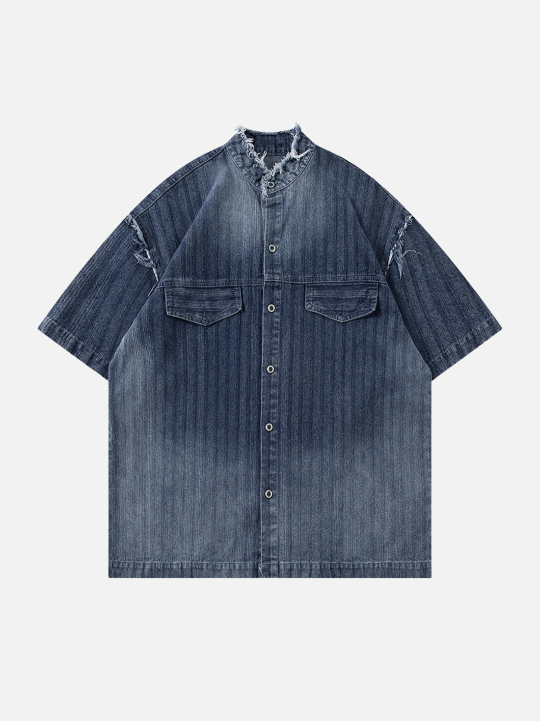 FESTART - Oversized Denim Basic Shirt Blue | Teenwear.eu
