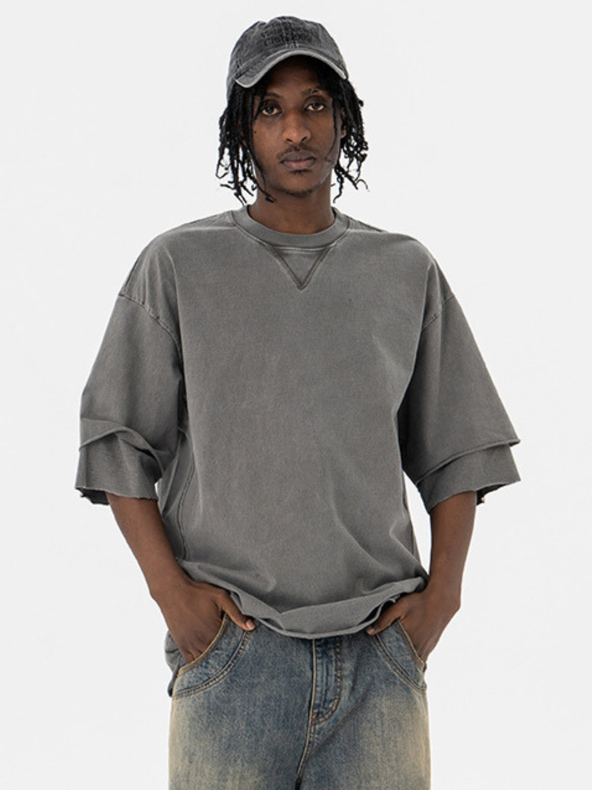 MANGOS - Oversized Basic Layered T-Shirt | Teenwear.eu