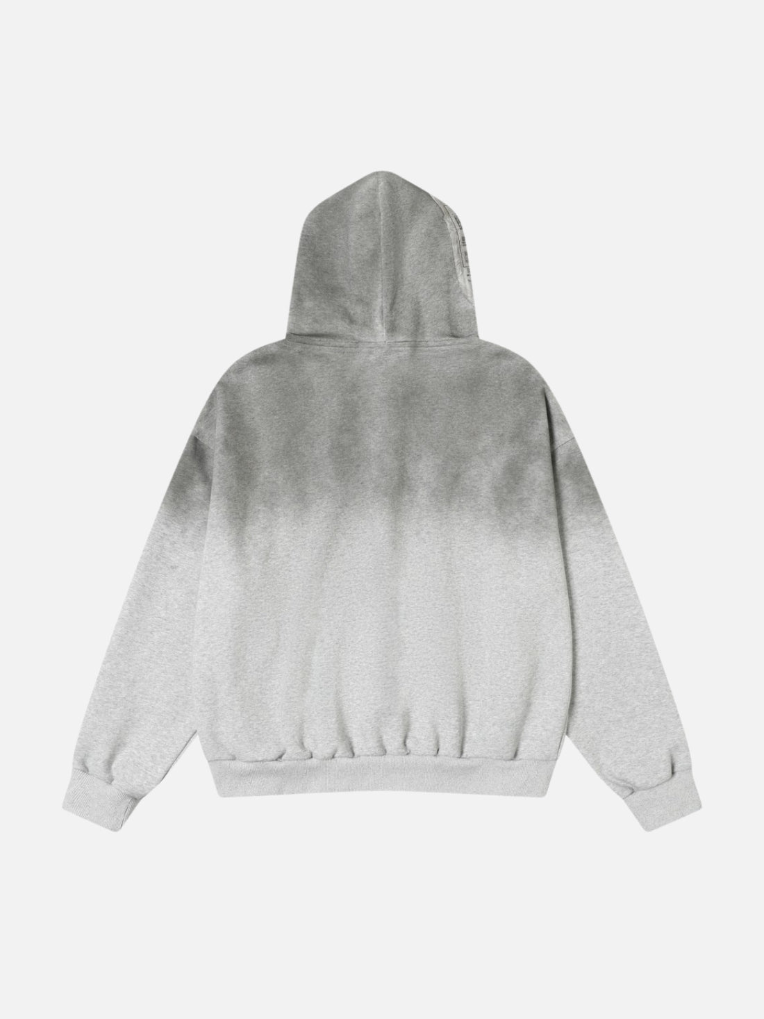 GREDIENTA - Oversized Graphic Zip Up Hoodie Grey | Teenwear.eu