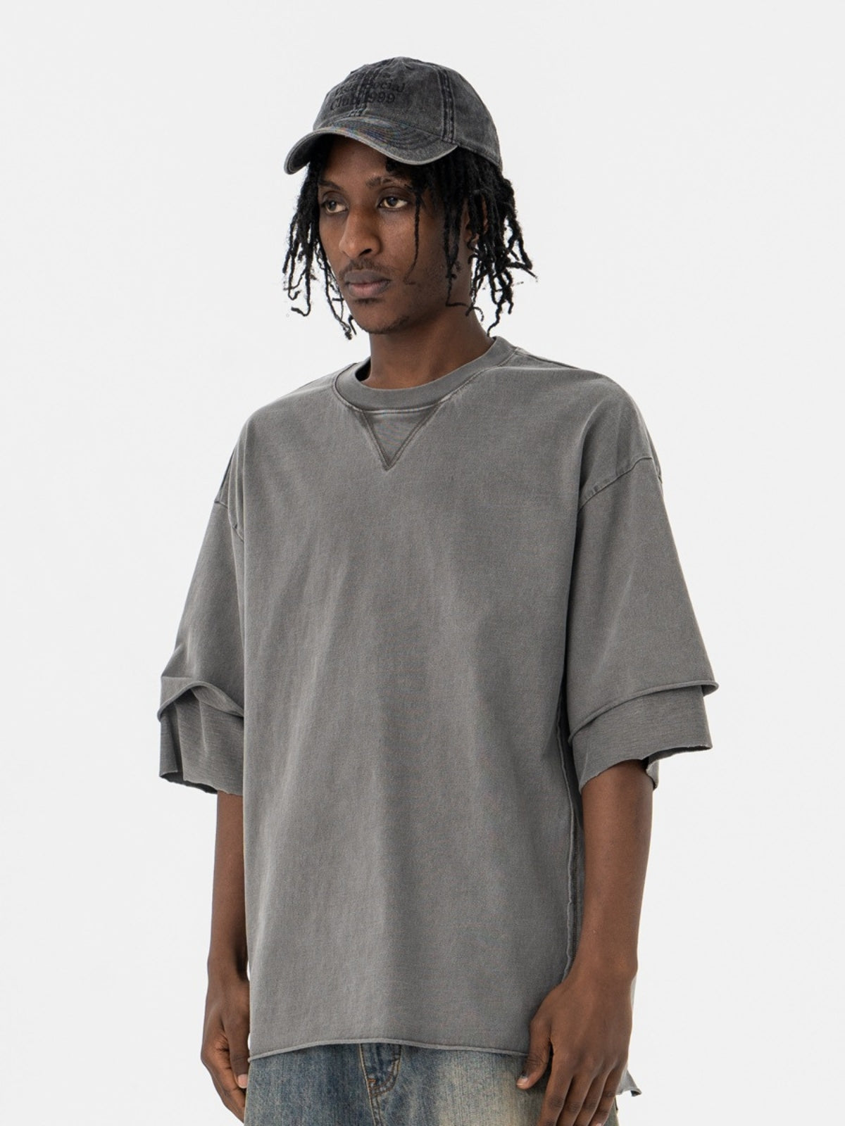 MANGOS - Oversized Basic Layered T-Shirt | Teenwear.eu