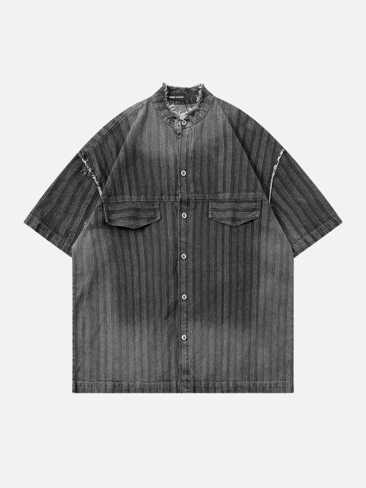FESTART - Oversized Denim Basic Shirt Grey | Teenwear.eu