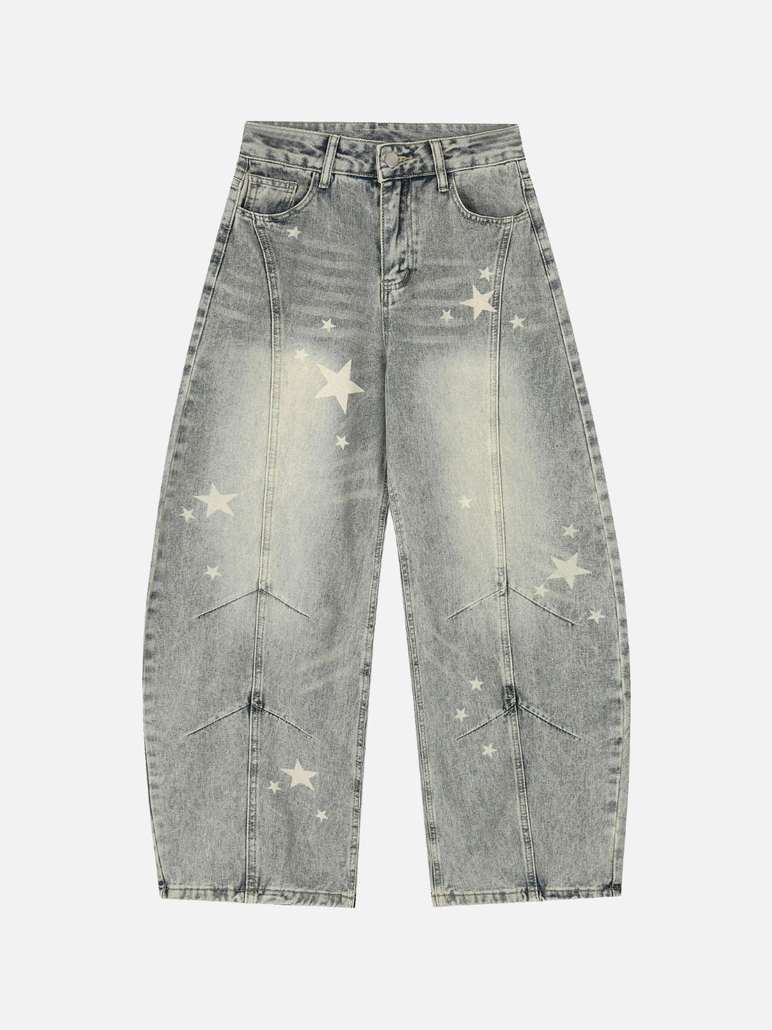 MEANTARS - Baggy Graphic Jeans Blue | Teenwear.eu