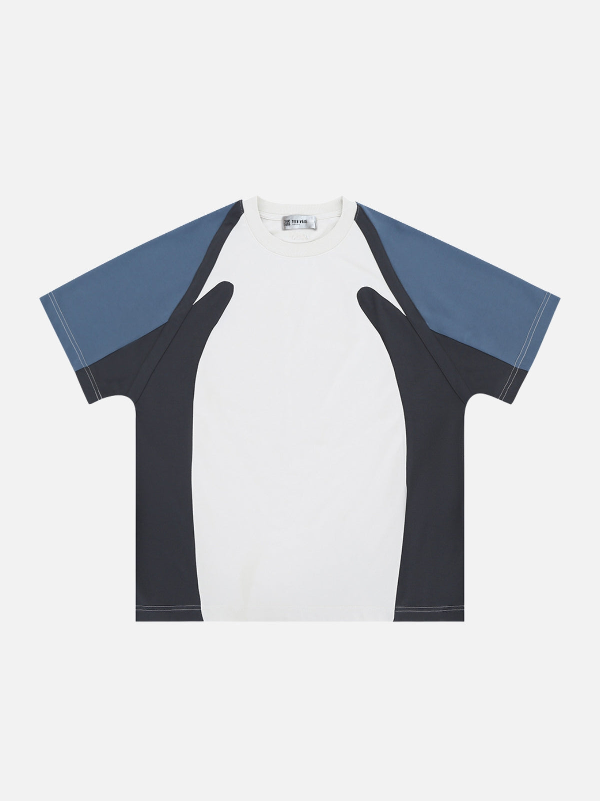 DRACELO - Oversized Basic Jersey T-Shirt White | Teenwear.eu