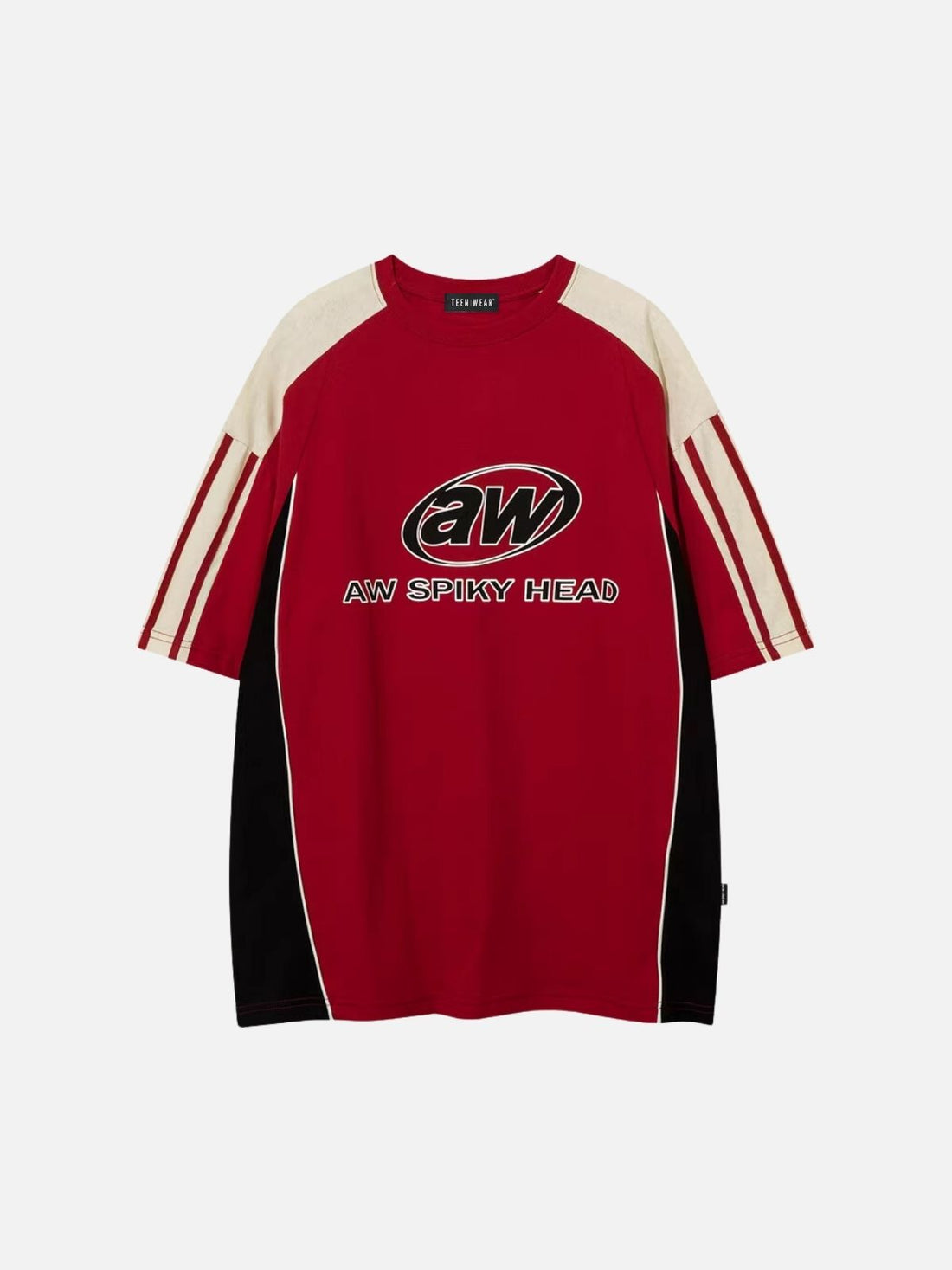 SPIKY - Oversized Print T-Shirt Red | Teenwear.eu
