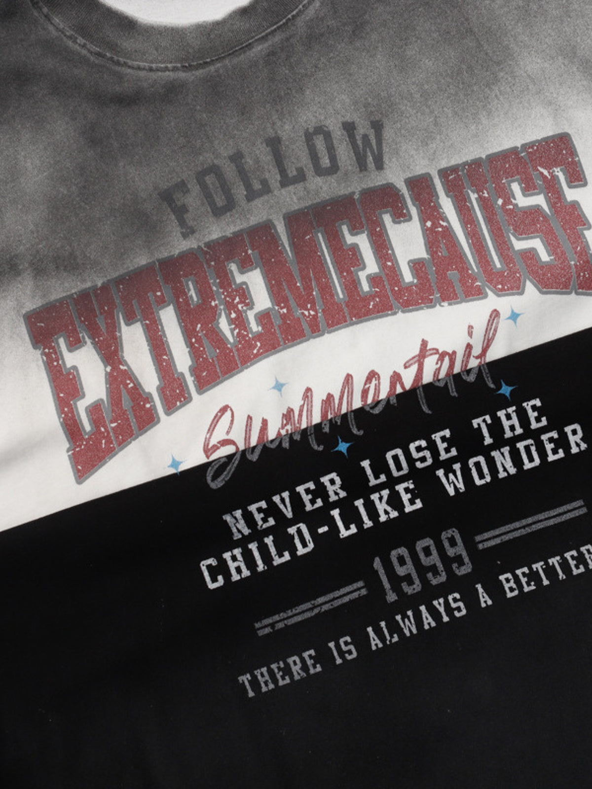 EXTREMECAUSE - Oversized Print Long Sleeve T-Shirt | Teenwear.eu