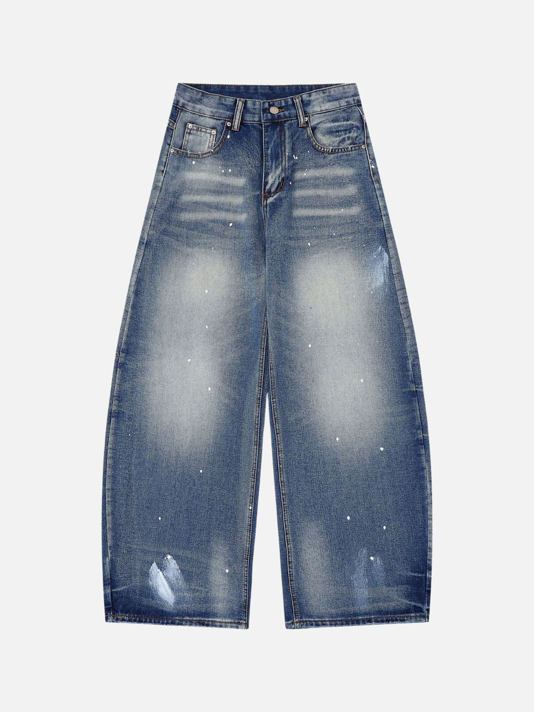 SPLATTY - Baggy Print Jeans Blue | Teenwear.eu