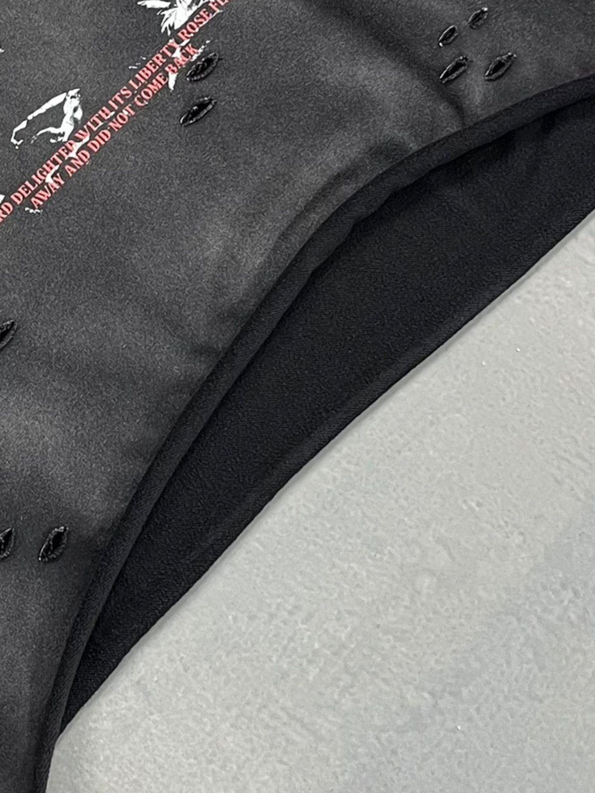 LIBERTY - Oversized Cropped Print Hoodie | Teenwear.eu