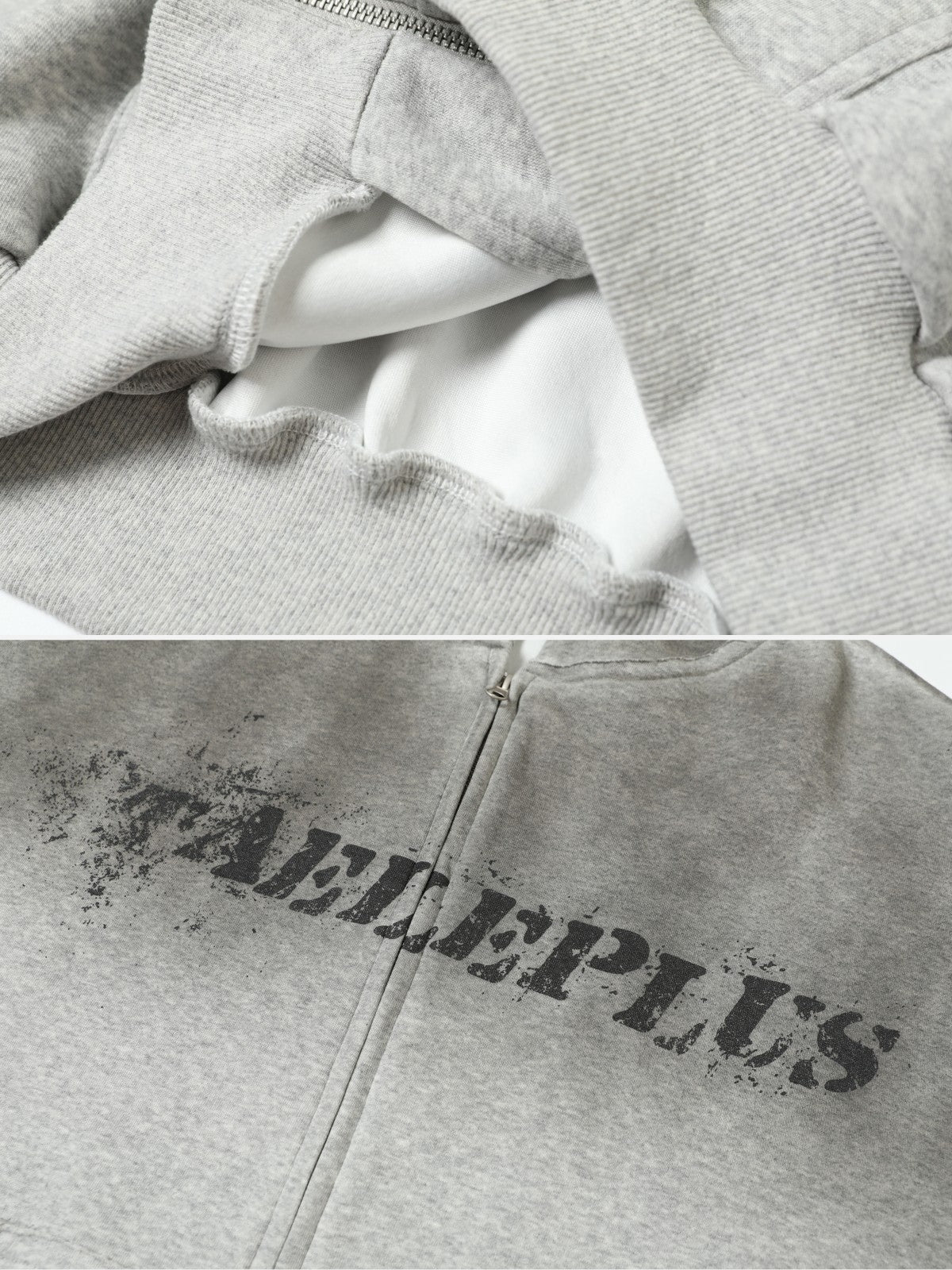 GREDIENTA - Oversized Graphic Zip Up Hoodie | Teenwear.eu