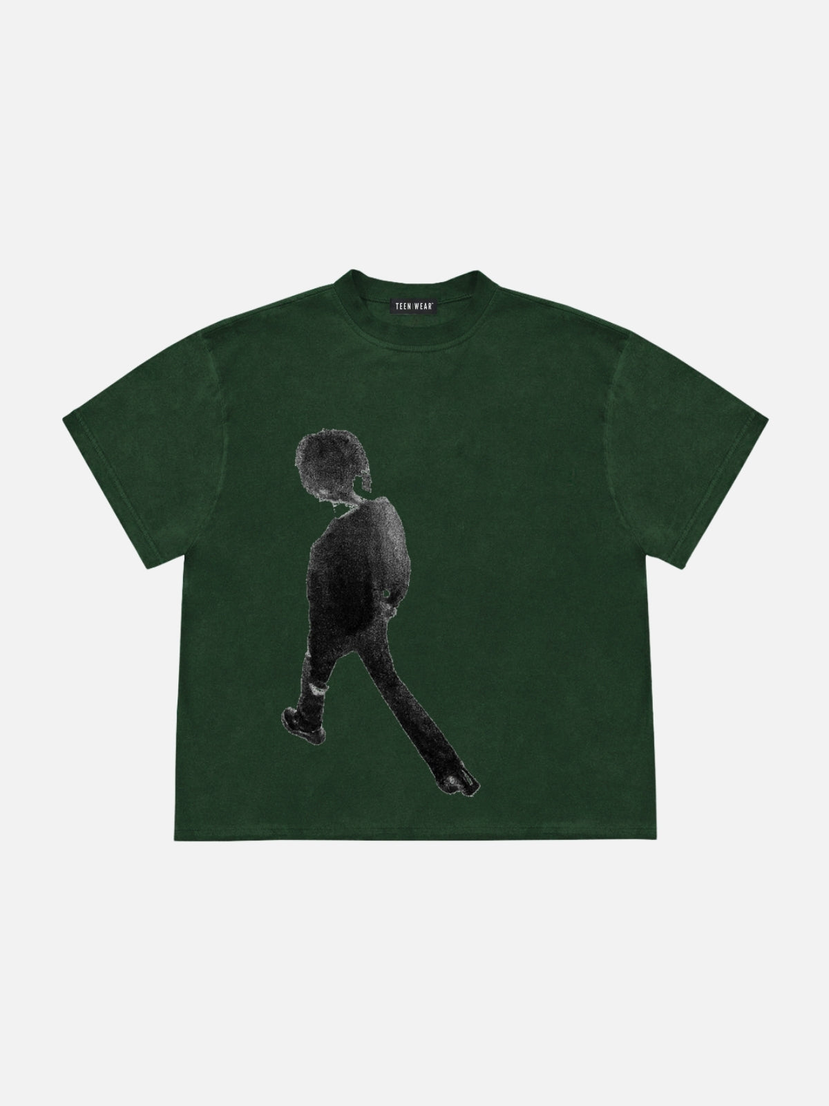 TASKER - Regular Print T-Shirt Green | Teenwear.eu