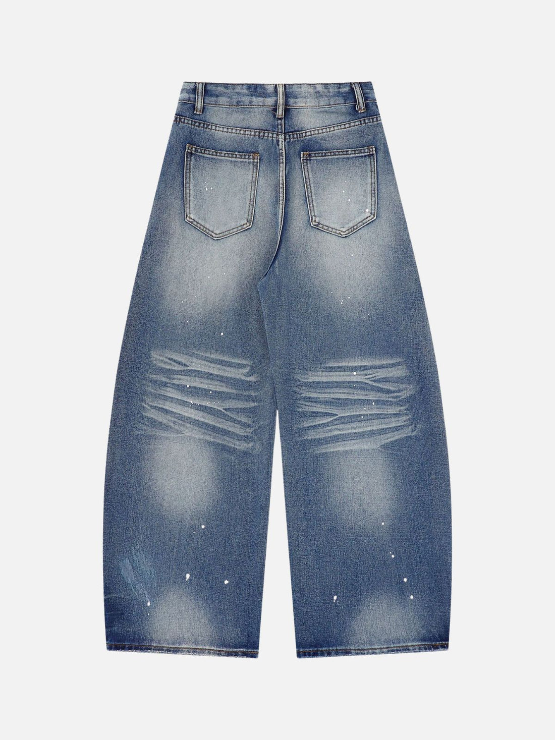 SPLATTY - Baggy Print Jeans Blue | Teenwear.eu