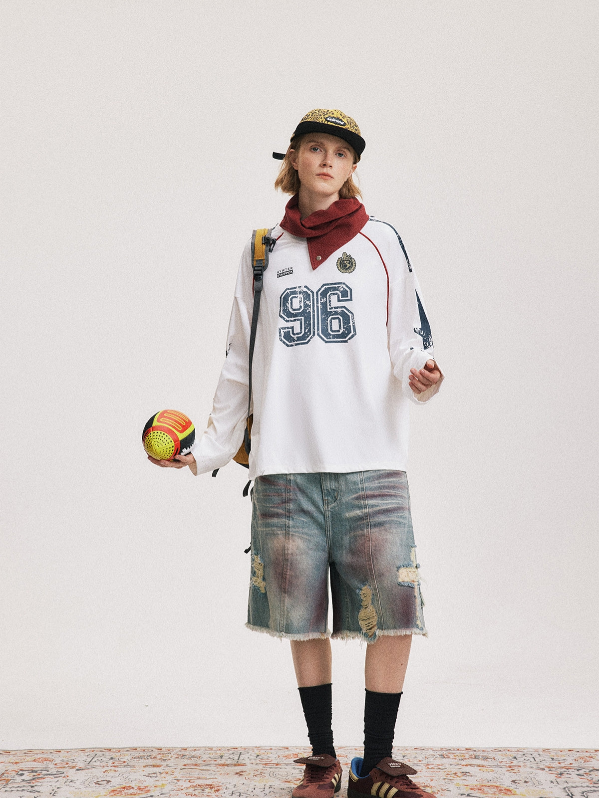 NINETY6 – Oversized Graphic Long-Sleeve Jersey | Teenwear.eu