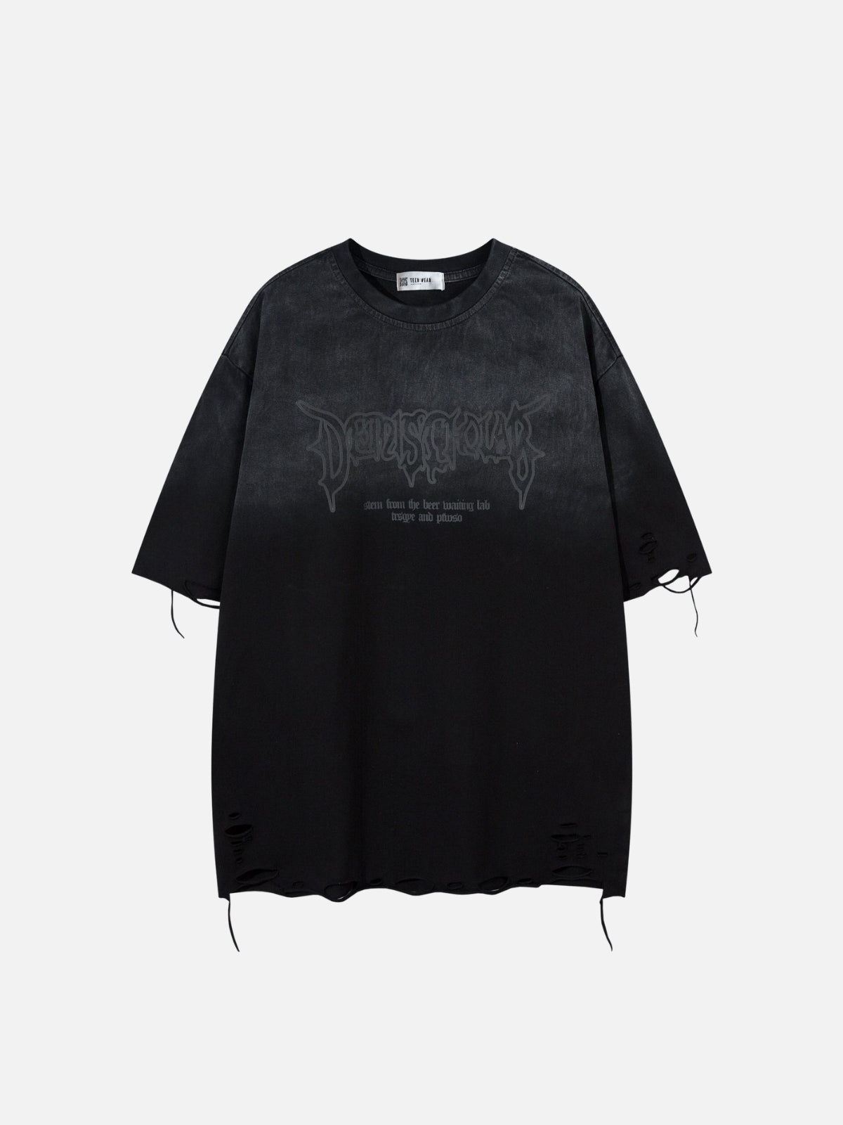 DERISCHOIAR - Oversized Print T-Shirt Black | Teenwear.eu
