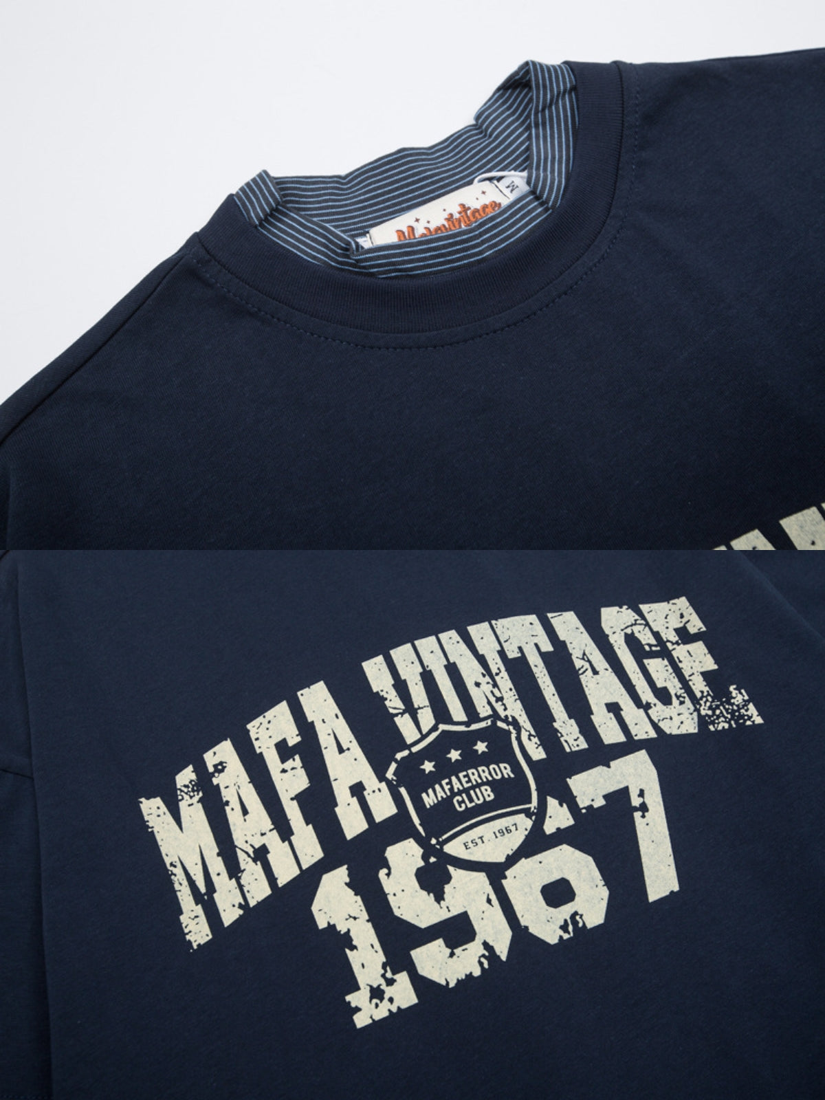 MAFA - Vintage Oversized Graphic Long Sleeve T-Shirt | Teenwear.eu