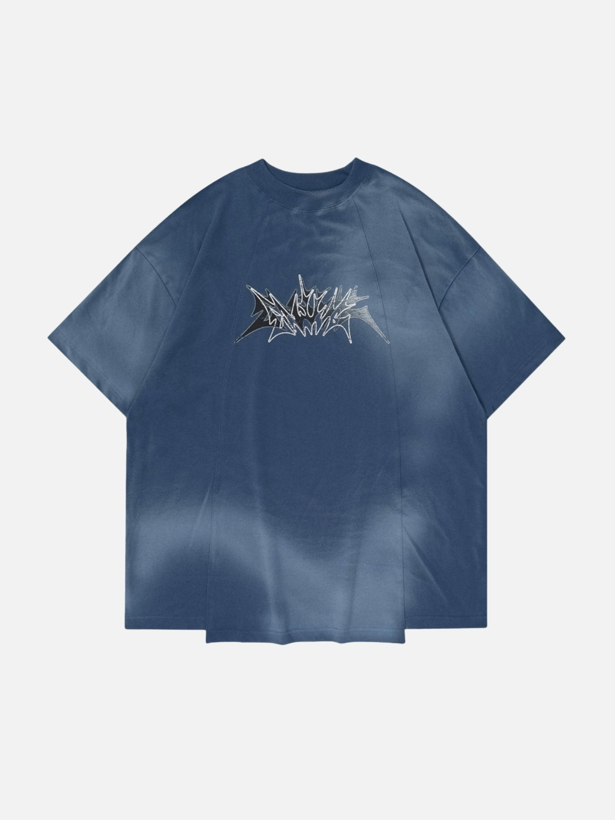 GRADIENO - Oversized Print T-shirt Blue | Teenwear.eu