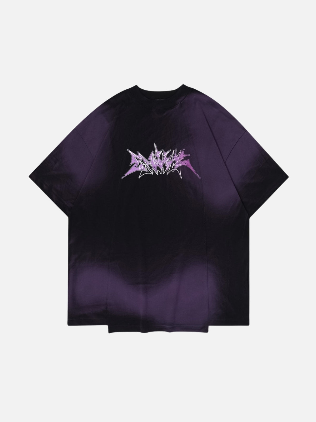 GRADIENO - Oversized Print T-shirt Purple | Teenwear.eu