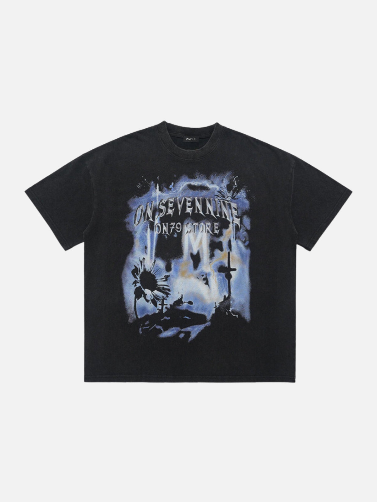 ONSEVENNINE - Oversized Print T-Shirt Black | Teenwear.eu