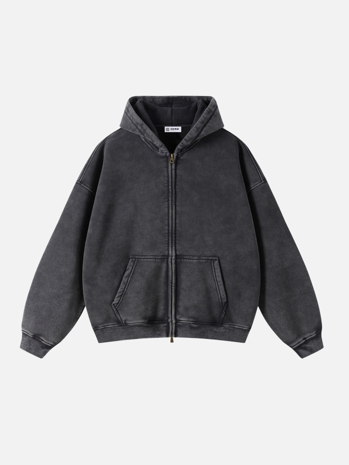 COMFY - Premium Oversized Zip Up Hoodie Black | Teenwear.eu