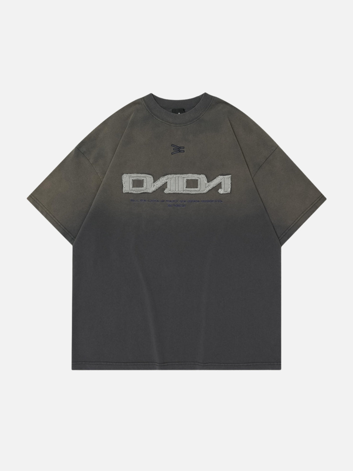DVDY - Oversized Embroidered T-shirt Grey | Teenwear.eu