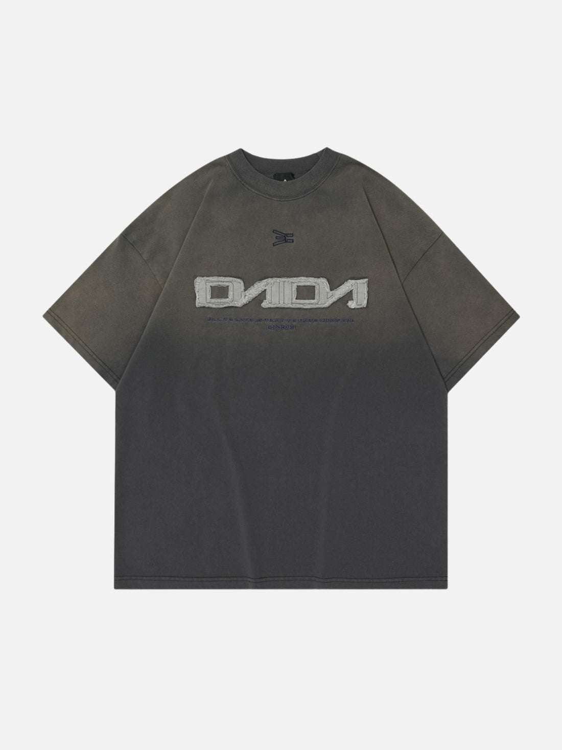 DVDY - Oversized Embroidered T-shirt Blue | Teenwear.eu