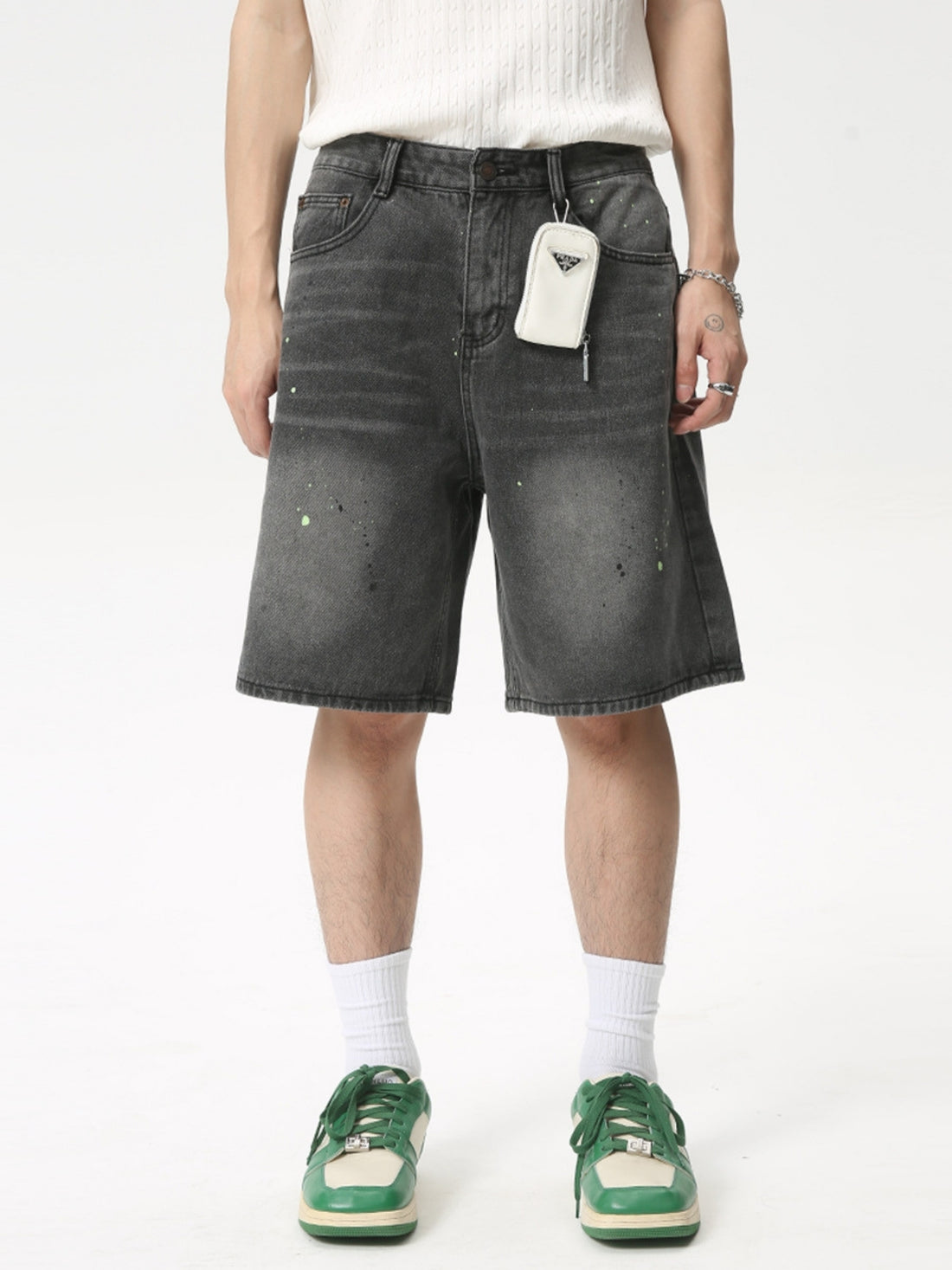 PAINTDOTS - Regular Basic Denim Shorts | Teenwear.eu