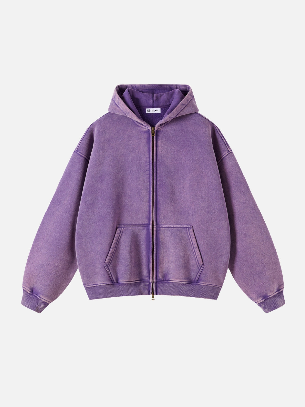 COMFY - Premium Oversized Zip Up Hoodie Purple | Teenwear.eu